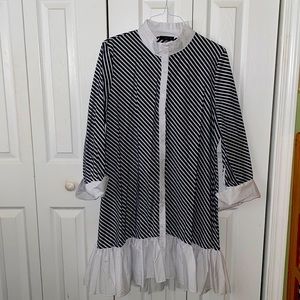 Blue and White dress/shirt. BRAND NEW, NEVER WORN